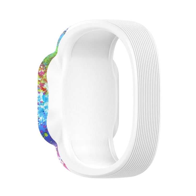 Per Garmin Vivofit JR3 Cinturino di ricambio per stampa in silicone senza fibbia, S, L