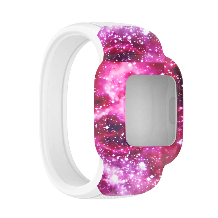 Per Garmin Vivofit JR3 Cinturino di ricambio per stampa in silicone senza fibbia, S, L