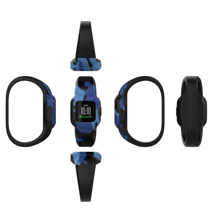 Per Garmin Vivofit JR3 Cinturino di ricambio per stampa in silicone senza fibbia, S, L