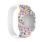Per Garmin Vivofit JR3 Cinturino di ricambio per stampa in silicone senza fibbia, S, L