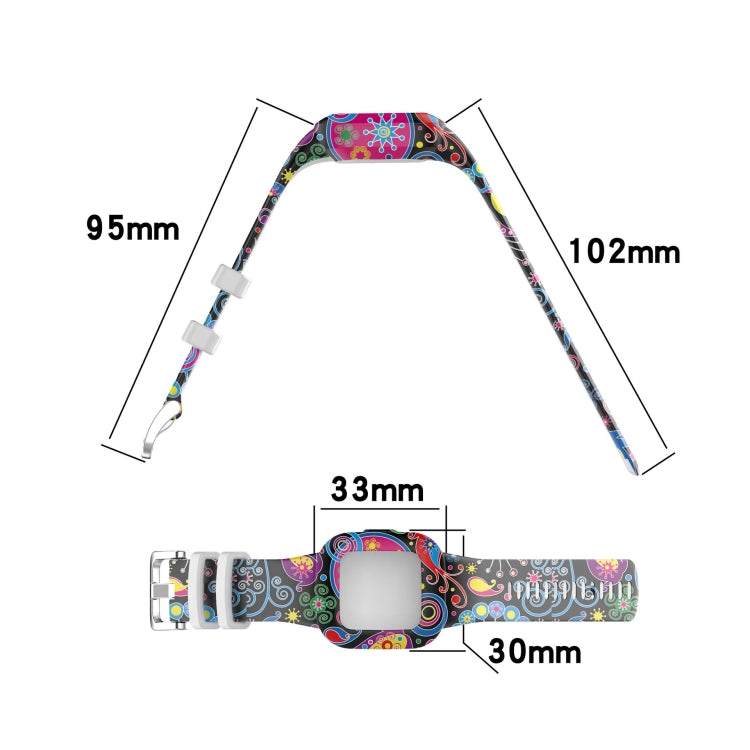 Per cinturino di ricambio per stampa in silicone Garmin Vivofit JR3