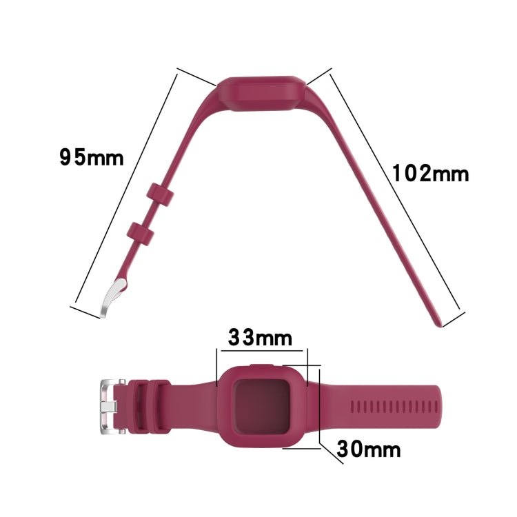Per cinturino di ricambio Garmin Vivofit JR3 in silicone di colore puro