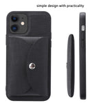 Custodia portafoglio tessuto intrecciato per iPhone 12 Pro