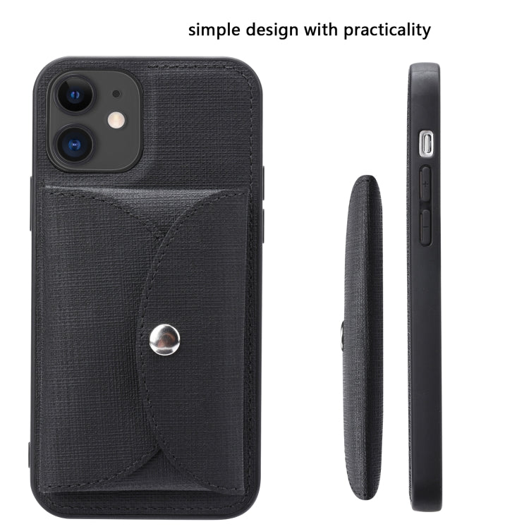 Custodia portafoglio tessuto intrecciato per iPhone 12 Pro