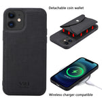 Custodia portafoglio tessuto intrecciato per iPhone 12 Pro