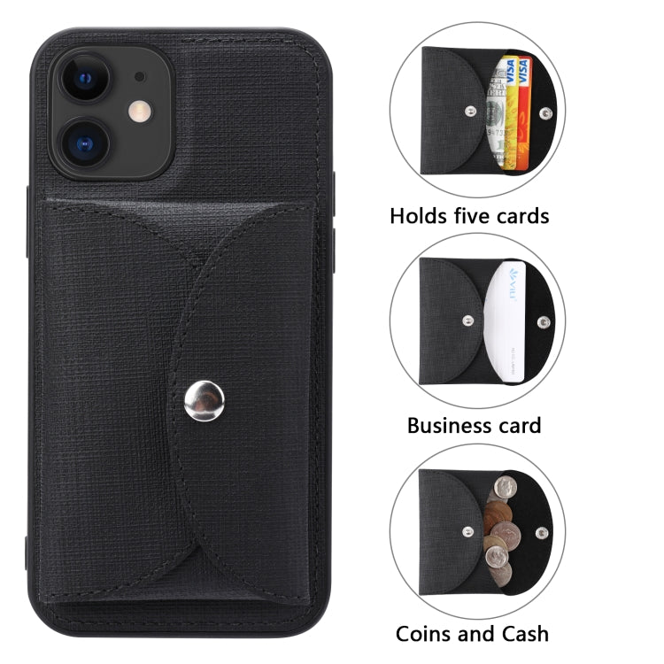 Custodia portafoglio tessuto intrecciato per iPhone 12 Pro