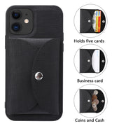 Custodia protettiva magnetica in tessuto intrecciato ViLi serie T TPU + PU con portafoglio, For iPhone 11, For iPhone 11 Pro, For iPhone 11 Pro Max, For iPhone 12 mini, For iPhone 12, For iPhone 12 Pro, For iPhone 12 Pro Max