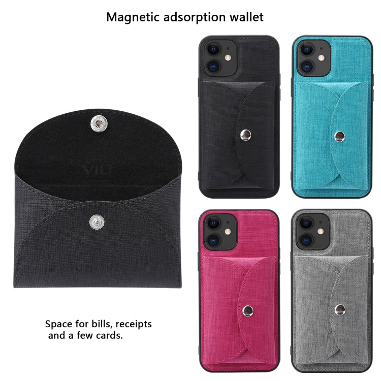 Custodia portafoglio tessuto intrecciato per iPhone 12 Pro
