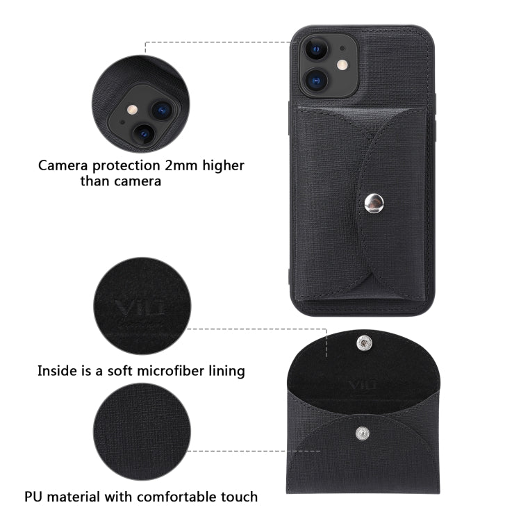 Custodia portafoglio tessuto intrecciato per iPhone 12 Pro