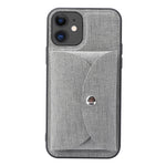 Custodia portafoglio tessuto intrecciato per iPhone 12 Pro