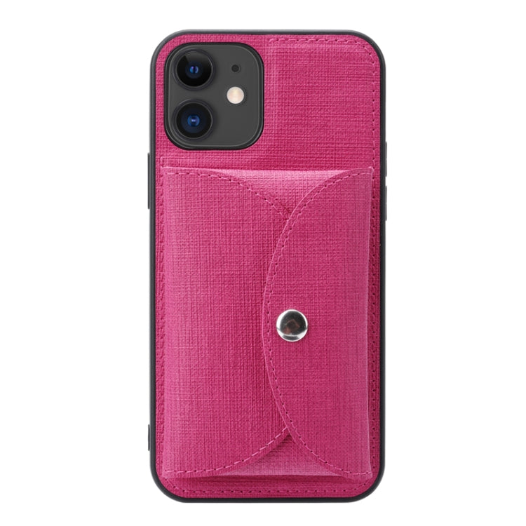Custodia portafoglio tessuto intrecciato per iPhone 12 Pro