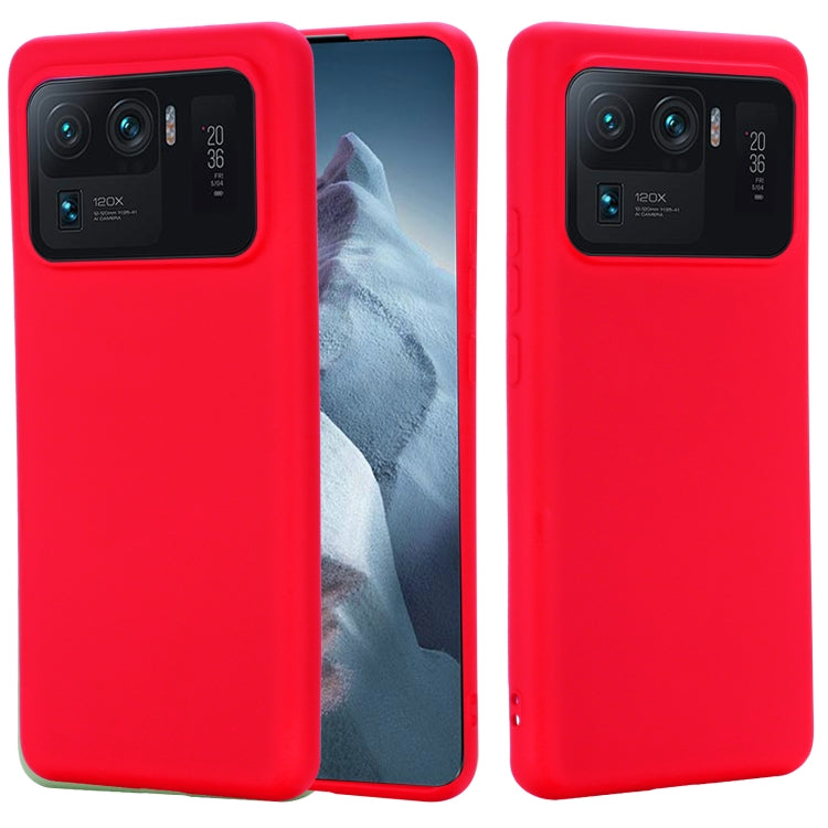 Custodia in silicone liquido per Xiaomi Mi 11 Ultra