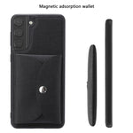 Custodia portafoglio magnetica in tessuto per Samsung Galaxy A52