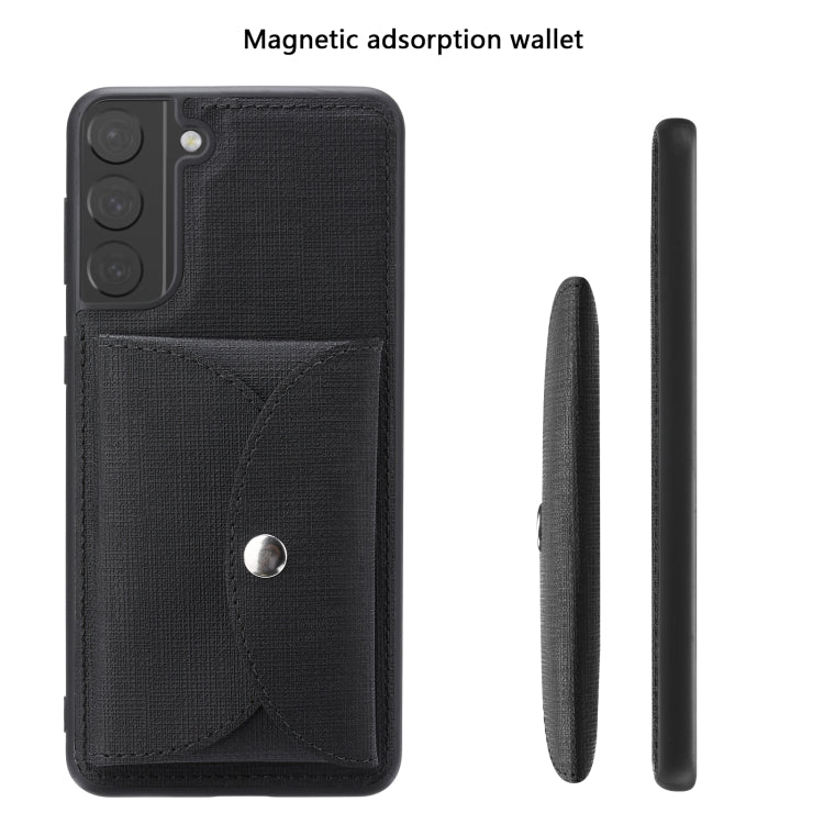 Custodia portafoglio magnetica in tessuto per Samsung Galaxy A52