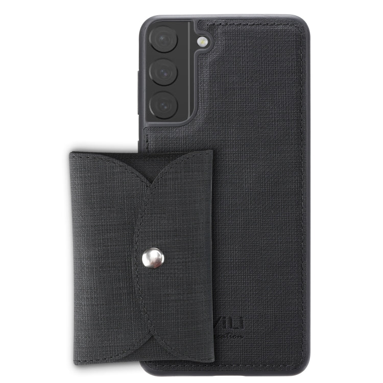 Custodia portafoglio magnetica in tessuto per Samsung Galaxy A52