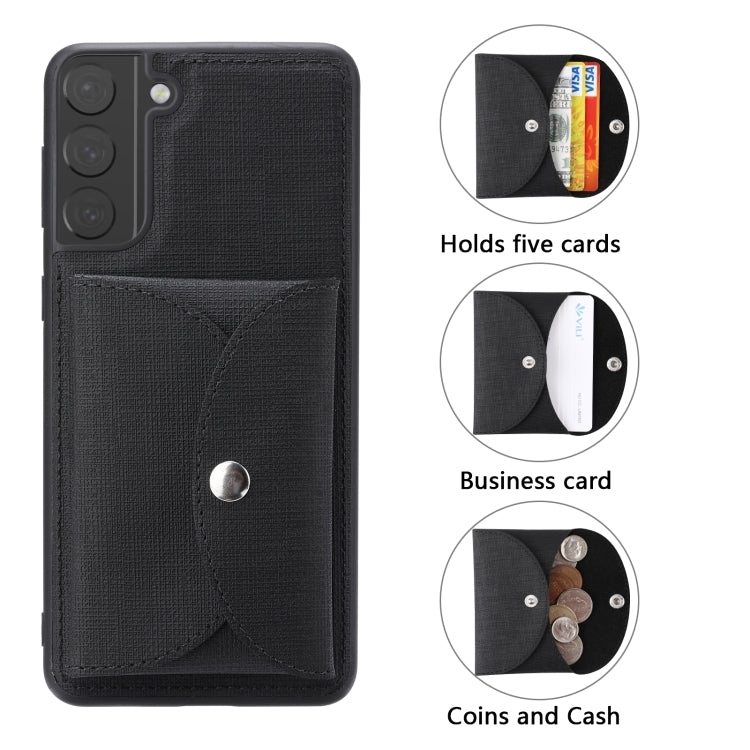 Custodia portafoglio magnetica in tessuto per Samsung Galaxy A52