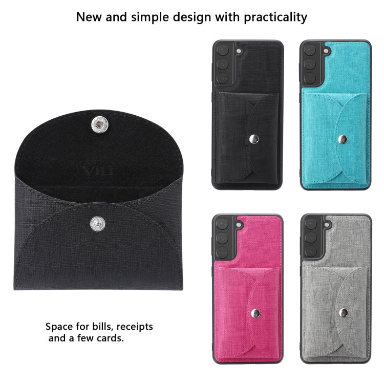 Custodia portafoglio magnetica in tessuto per Samsung Galaxy A52