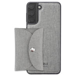 Custodia portafoglio magnetica in tessuto per Samsung Galaxy A52