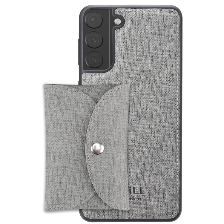Custodia portafoglio magnetica in tessuto per Samsung Galaxy A52
