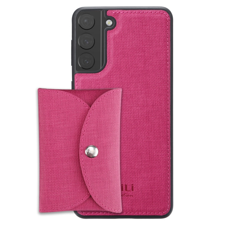 Custodia portafoglio magnetica in tessuto per Samsung Galaxy A52