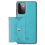 Custodia portafoglio magnetica in tessuto per Samsung Galaxy A52