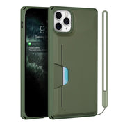 Armatura TPU antiurto + custodia rigida per PC con funzione porta slot per schede, For iPhone 12 mini, For iPhone 12 / 12 Pro, For iPhone 12 Pro Max, For iPhone 11, For iPhone 11 Pro, For iPhone 11 Pro Max