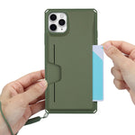Custodia TPU rigida con slot carte per iPhone 11 Pro Max