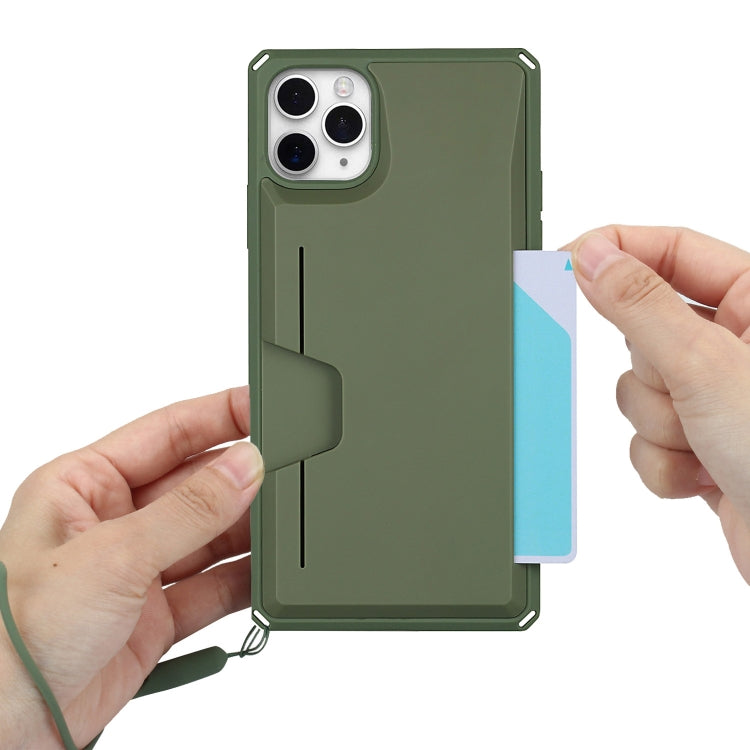 Custodia TPU rigida con slot carte per iPhone 11 Pro Max