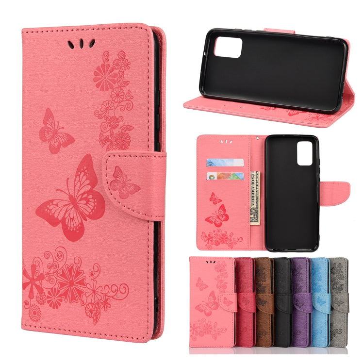 Custodia portafoglio in pelle con farfalle per Samsung Galaxy A32