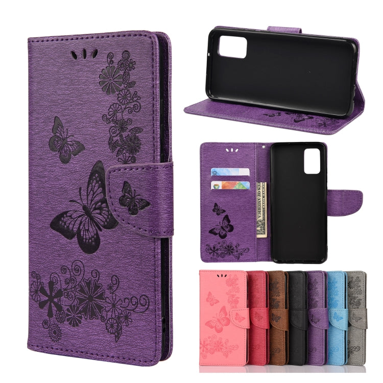 Custodia portafoglio in pelle con farfalle per Samsung Galaxy A32