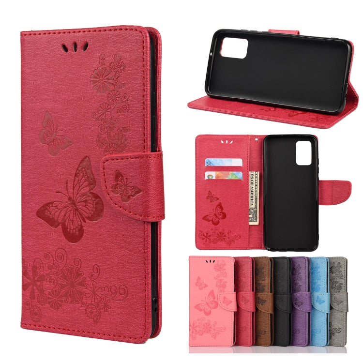 Custodia portafoglio in pelle con farfalle per Samsung Galaxy A32