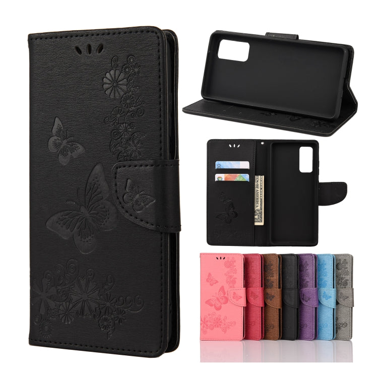 Custodia portafoglio in pelle con farfalle per Samsung Galaxy A32