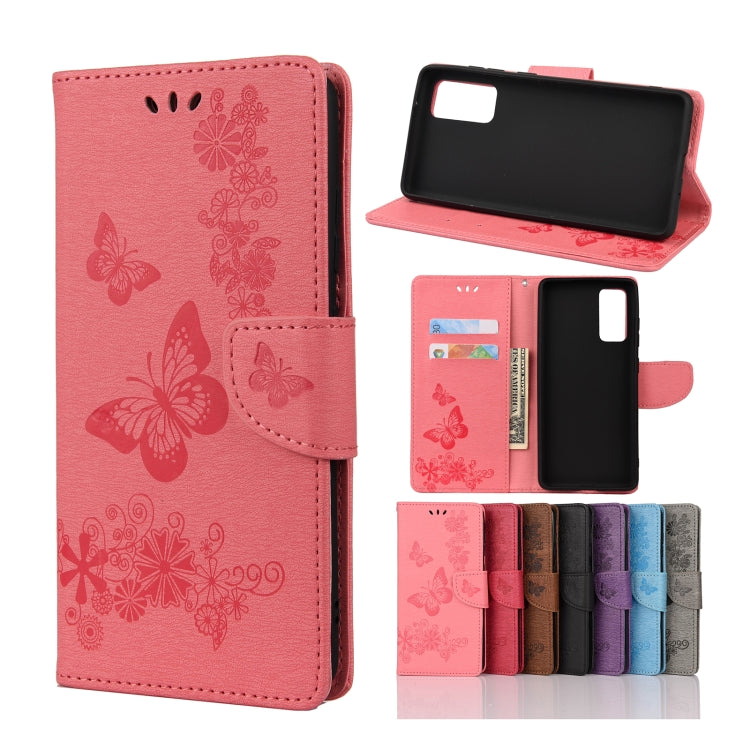 Custodia portafoglio in pelle con farfalle per Samsung Galaxy A32