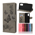 Custodia portafoglio in pelle con farfalle per Samsung Galaxy A32