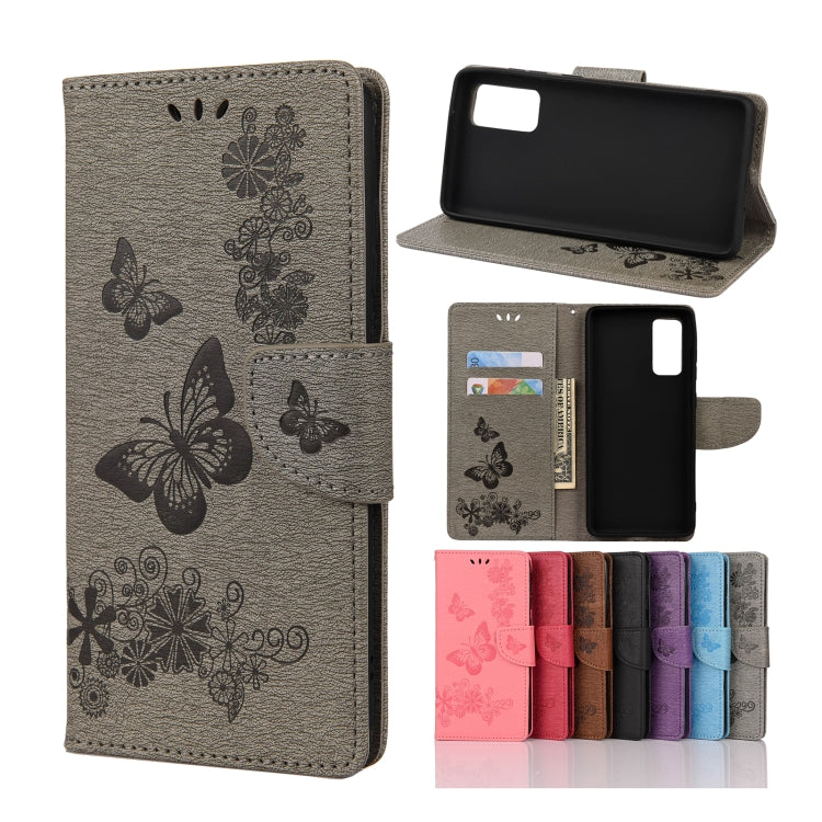 Custodia portafoglio in pelle con farfalle per Samsung Galaxy A32