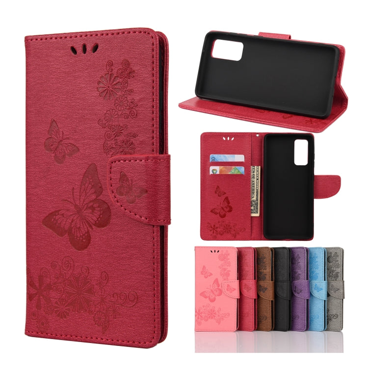 Custodia portafoglio in pelle con farfalle per Samsung Galaxy A32