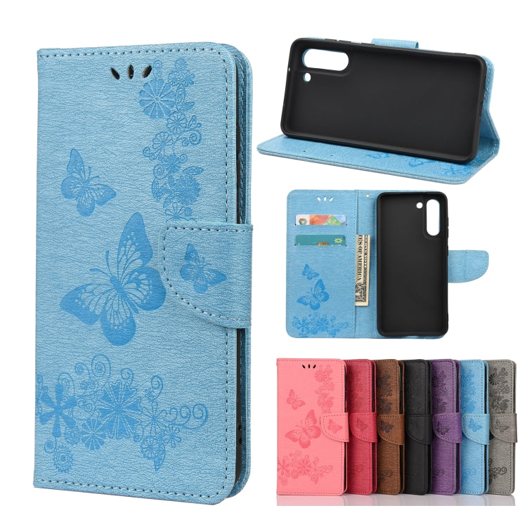 Custodia portafoglio in pelle con farfalle per Samsung Galaxy A32
