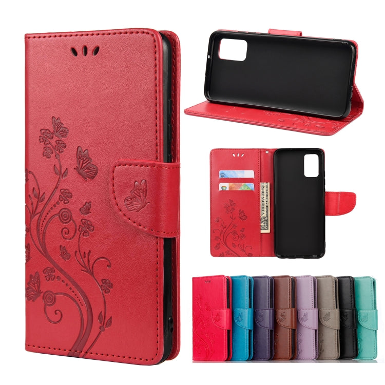 Custodia portafoglio in pelle con farfalla per Galaxy S21 FE