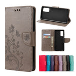 Custodia portafoglio in pelle con farfalla per Galaxy S21 FE