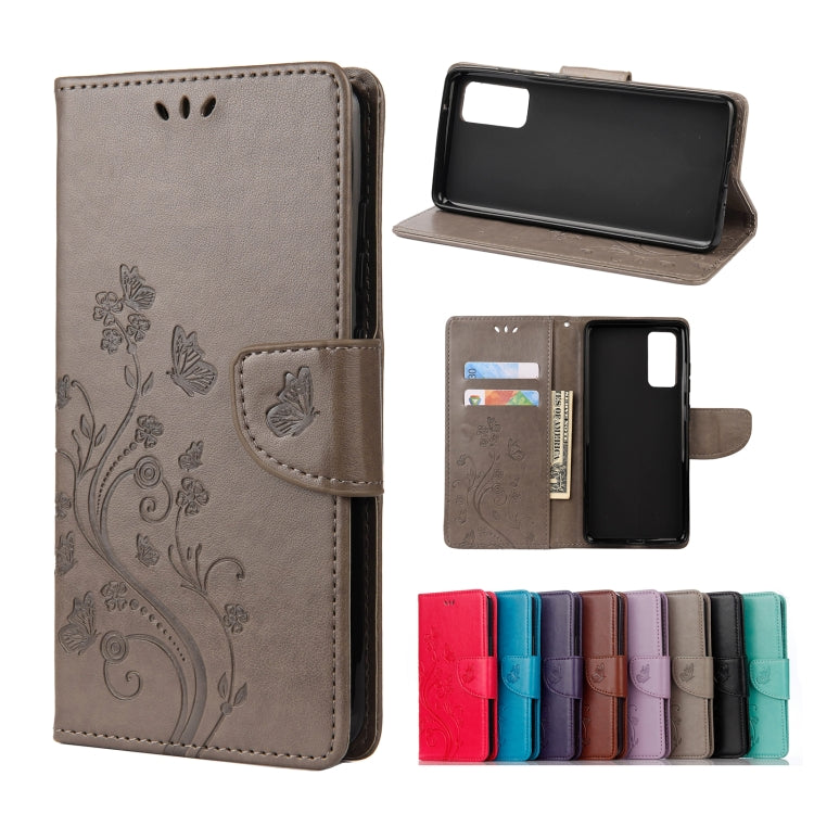 Custodia portafoglio in pelle con farfalla per Galaxy S21 FE