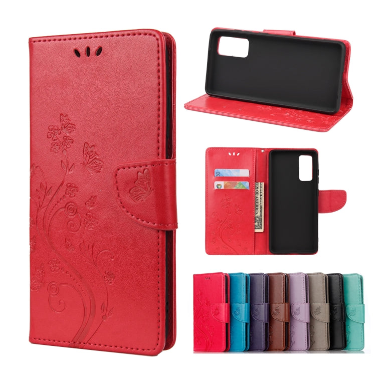 Custodia portafoglio in pelle con farfalla per Galaxy S21 FE