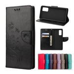 Custodia portafoglio in pelle con farfalla per Galaxy S21 FE