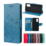 Custodia portafoglio in pelle con farfalla per Galaxy S21 FE