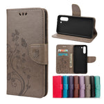 Custodia portafoglio in pelle con farfalla per Galaxy S21 FE