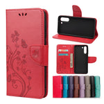 Custodia portafoglio in pelle con farfalla per Galaxy S21 FE