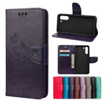 Custodia portafoglio in pelle con farfalla per Galaxy S21 FE
