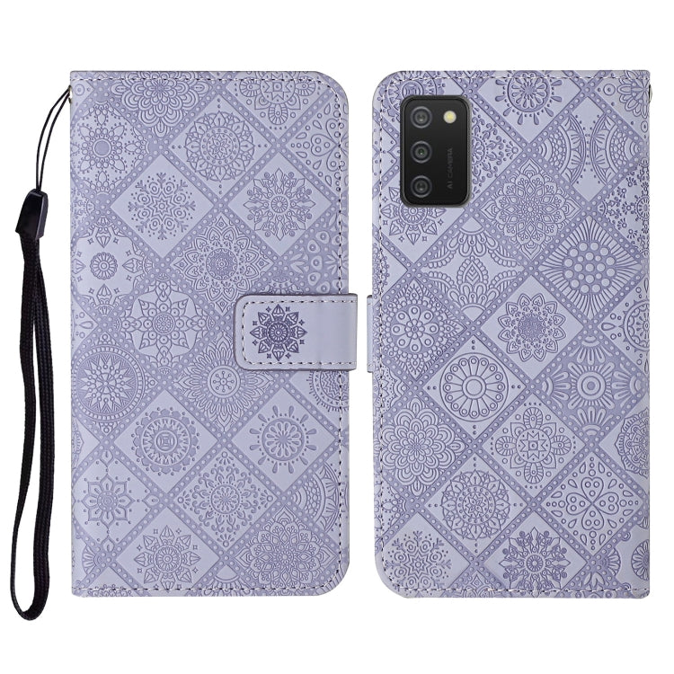 Custodia portafoglio in pelle per Samsung Galaxy A02s