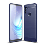 Custodia in TPU in fibra di carbonio con trama spazzolata, For Motorola Moto G50, For Motorola Moto G60