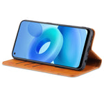 AZNS Custodia in pelle a vibrazione orizzontale con struttura in vitello magnetico con slot per carte, supporto e portafoglio, For OPPO A74 4G / F19, For OPPO Realme C15 / C12 / C25 / Narzo 30A