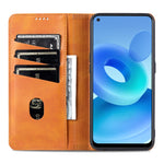 AZNS Custodia in pelle a vibrazione orizzontale con struttura in vitello magnetico con slot per carte, supporto e portafoglio, For OPPO A74 4G / F19, For OPPO Realme C15 / C12 / C25 / Narzo 30A